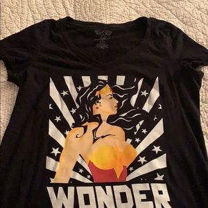 Cute plus size v neck Wonder Woman t shirt, size 0